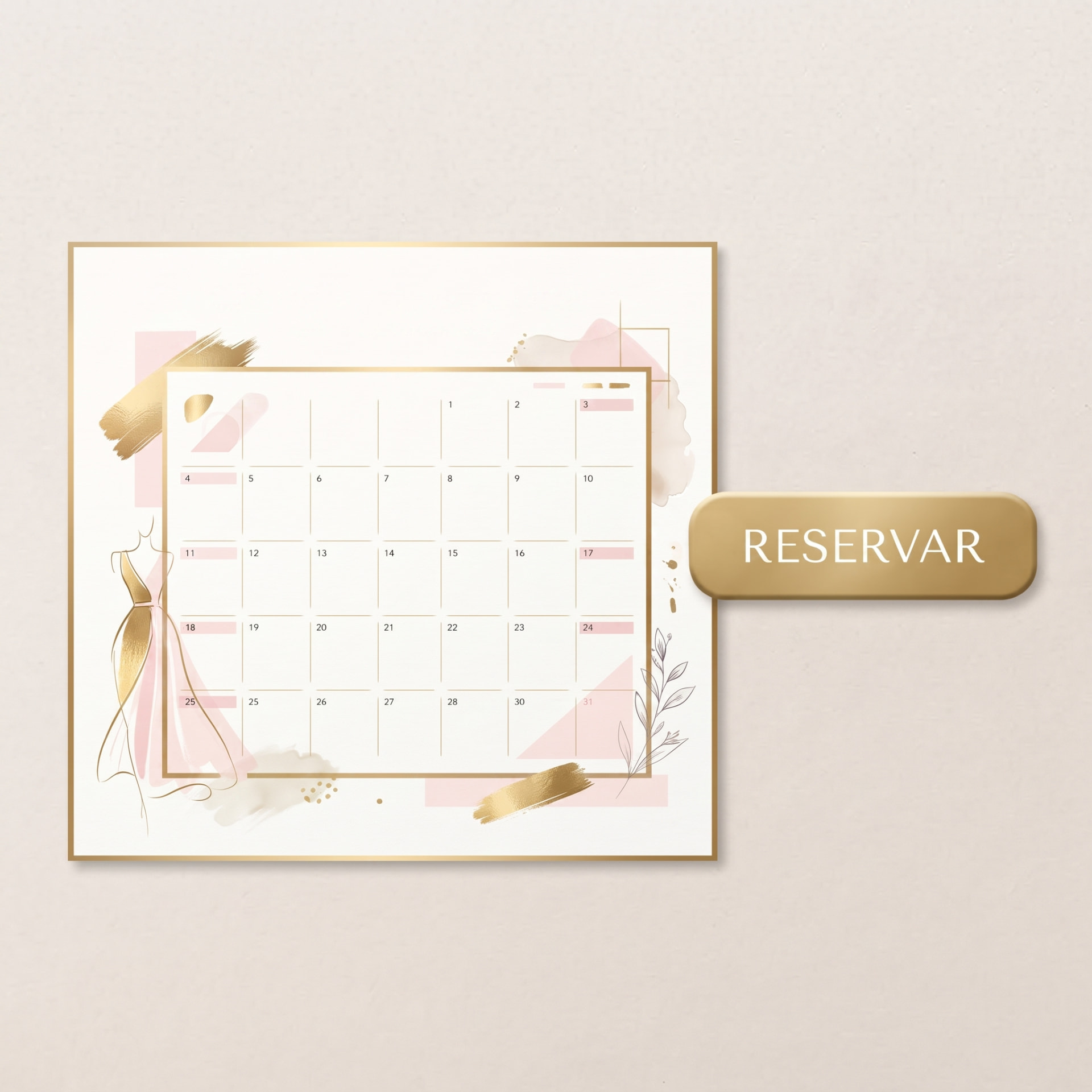 Ilustración de reserva de cita en calendario digital
